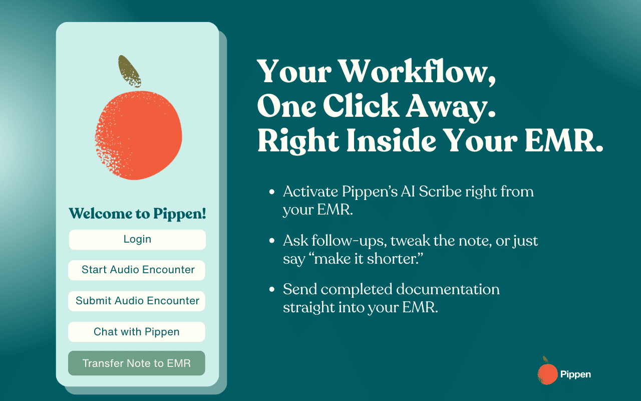 Pippen Chrome Extension: AI Scribe in Your EMR
